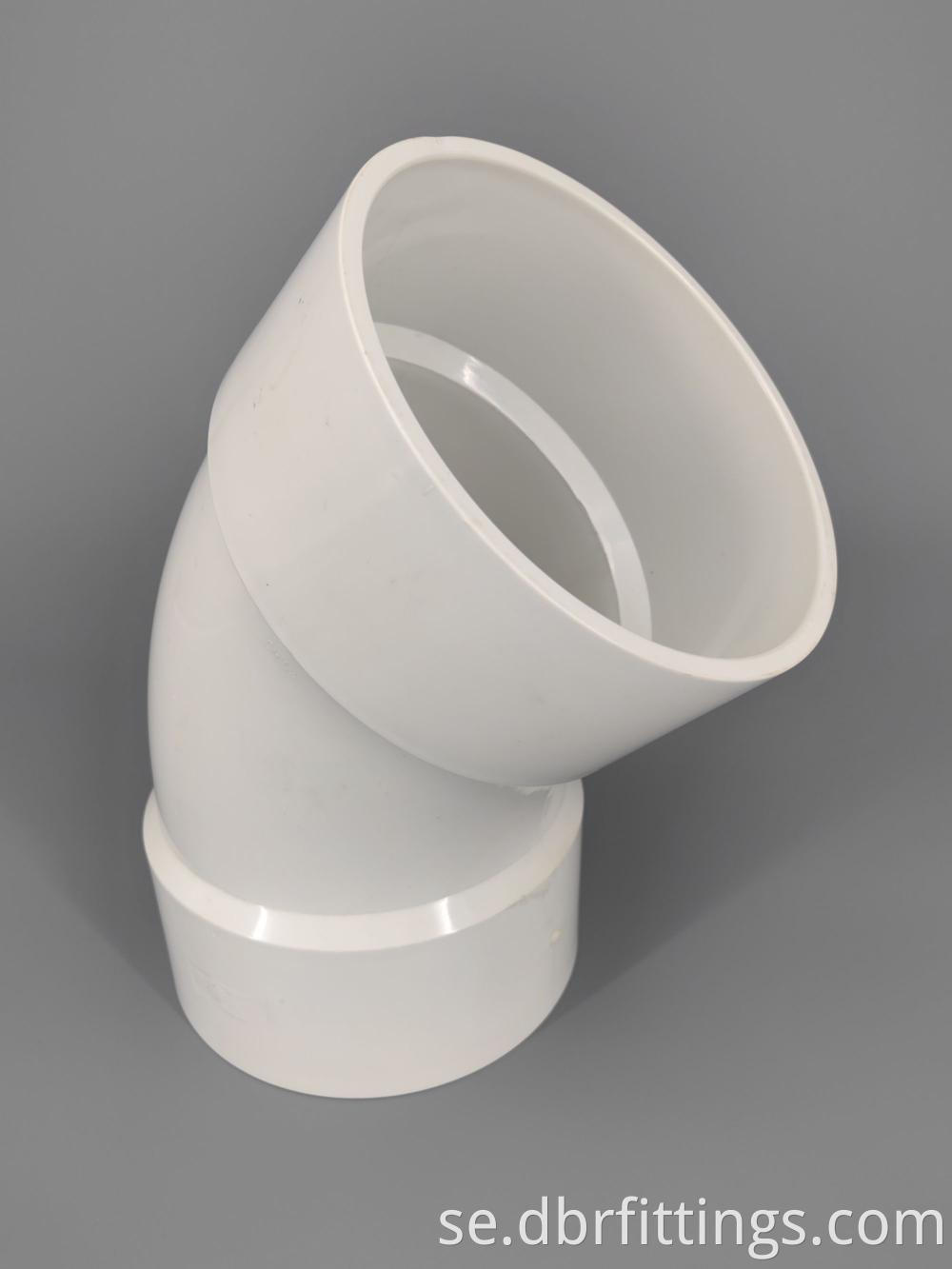 PVC fittings Large diameter 45° ELBOW